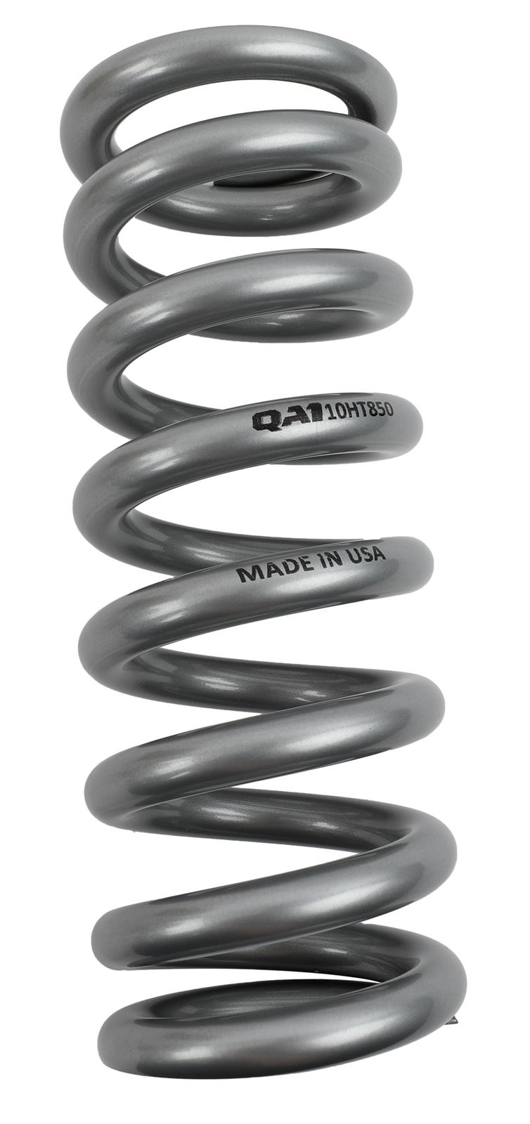 QA1 2-1/2in ID High Travel Spring - 10in Length x 850lbs/in - Silver Powder Coated