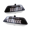 1517 FORD MUSTANG 1517 LED SEQUENTIAL TURN SIGNAL/PARKING LIGHTS WITH SWITCHBACK(BLACK/CLEAR)