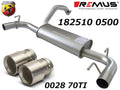 Remus Abarth 500 Abarth Type 312 2007 1.4L 99 kw Axle Back