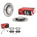 Brembo 19+ A6 (C8)/19+ A7 (C8) Front GT BBK 6 Piston Cast 405x34 2pc Rotor Slotted Type-1-Black