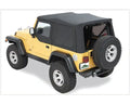 Bestop 97-06 Wrangler TJ Replay OEM Replacement Top (Blk Diamond Clear Windows Upper Door Skins )