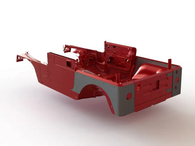 MotoBilt 4 Stretch Corner Guards for Jeep TJ - Aluminum MB1058-A MB1058-A
