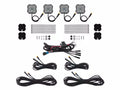Diode Dyamics Rock Light - Red/White M8 Magnet 4-Pack