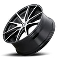 Kraze KR193 Turismo 18x8 / 5x120 BP / 40mm Offset / 74.1mm Hub Gloss Black Machined Wheel