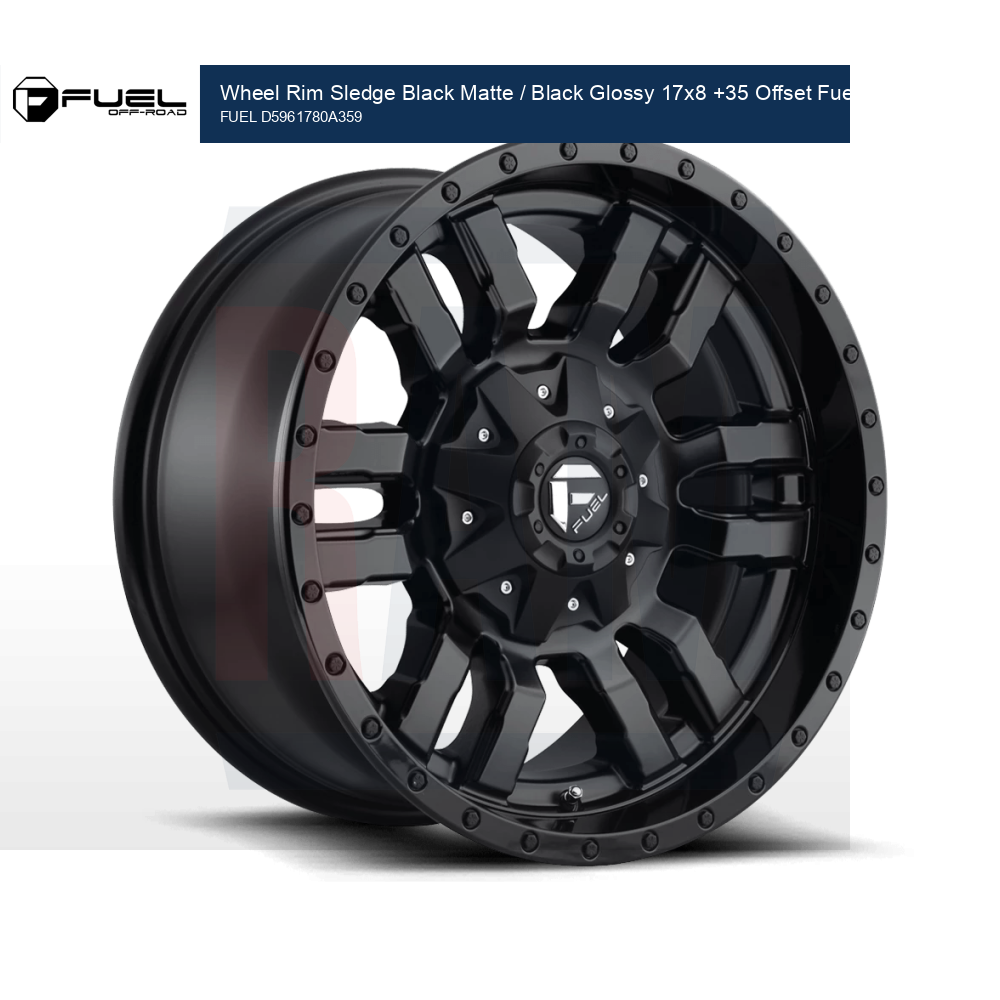 D596 17X8 5X120 MT-BLK-GBL 35MM