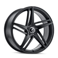 Kraze KR195 Milano 20x8.5 / 5x112 BP / 38mm Offset / 66.56mm Hub Satin Black Wheel