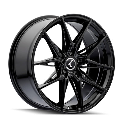 Kraze KR196 Evolve 19x8.5 / 5x120 BP / 30mm Offset / 72.56mm Hub Gloss Black Wheel