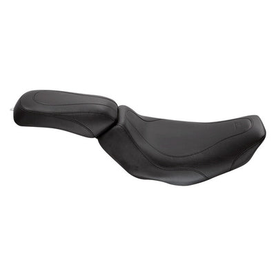 Mustang 08-21 Harley Electra Glide Std,Rd Glide,Rd King,Str Glide Tripper Pass Seat - Black