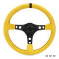 Ultrasuede Steering Wheel Race Yellow