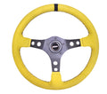 Ultrasuede Steering Wheel Race Yellow