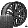 20 IN REPLICA WHEEL FITS GMC SIERRA 1500 CV37 BLACK 20X9