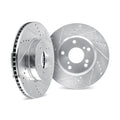 DFC 16-25 BMW i7 Left Front Drilled & Slotted Silver Brake Rotor