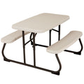 LIFETIME CHILDRENS RECTANGLE PICNIC TABLE ALMOND