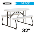 LIFETIME CHILDRENS RECTANGLE PICNIC TABLE ALMOND