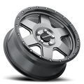 Aluminum Wheels 18x9 Boost 946G Satin Gunmetal Gray 6 Spoke 12 Offset 5 on 150 Bolt Pattern 112.2 Bore Raceline
