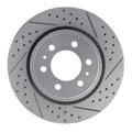 R1 07-21 Ford F-150 RWD Front Right Drilled & Slotted Geoperformance Rotor