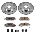Power Stop 93-96 Honda Prelude Front Z26 Street Warrior Brake Kit