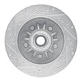 R1 Concepts Brake Rotor Drilled and Slotted Silver Fits Ford Expedition
