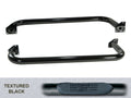 Tube Side Step Kit, Round, 3 Inch, Black; 97-06 Jeep Wrangler TJ