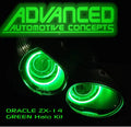 Oracle 07-15 Kawasaki ZX-14R LED Headlight Halo Kit - Green