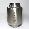 Ticon Industries 7in OAL 2.5in In/Out Ultralight Titanium Muffler