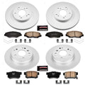 Power Stop 03-11 Honda Element Front & Rear Z17 Evolution Geomet Coated Brake Kit