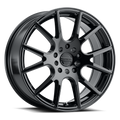 Aluminum Wheels 18x8 Intake 147B Black 40 Offset 5 on 110/5 on 114.3 Bolt Pattern 72.62 Bore Raceline