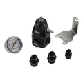 DeatschWerks DWR1000 AFPR + Pressure Gauge + 8AN & 6AN Fittings - Anodized Black