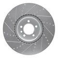 DFC 10-17 Land Rover Range Rover Front Right Drilled & Slotted Silver Brake Rotor