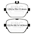 EBC 2019+ Mercedes-Benz CLS53 AMG (C257) 3.0L Turbo Yellowstuff Rear Brake Pads