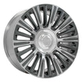 22 IN REPLICA WHEEL FITS CADILLAC ESCALADE CA92 GUNMETAL WITH POLISHED FACE 22