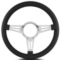 Steering Wheel Mark 4 Do uble Slot Pol. w/Blk Wra