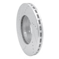 R1 03-09 Mercedes-Benz E350 Front Right Drilled & Slotted Silver Brake Rotor