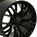 18 IN REPLICA WHEEL CV22 FITS CHEVROLET CORVETTE C7 Z06 RIM 18X10.5 BLACK WHEE
