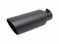 Gibson Rectangle Sport Tip - Left - 6x2.75in OD/2.5in Inlet/6in Length - Black Ceramic