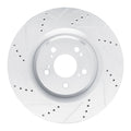 DFC 21-25 Acura TLX Front Left Drilled & Slotted Silver Brake Rotor