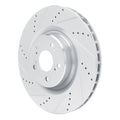 DFC 21-25 Acura TLX Front Left Drilled & Slotted Silver Brake Rotor