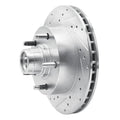 R1 94-03 Ford E-150 Econoline Front Left Drilled & Slotted Silver Brake Rotor