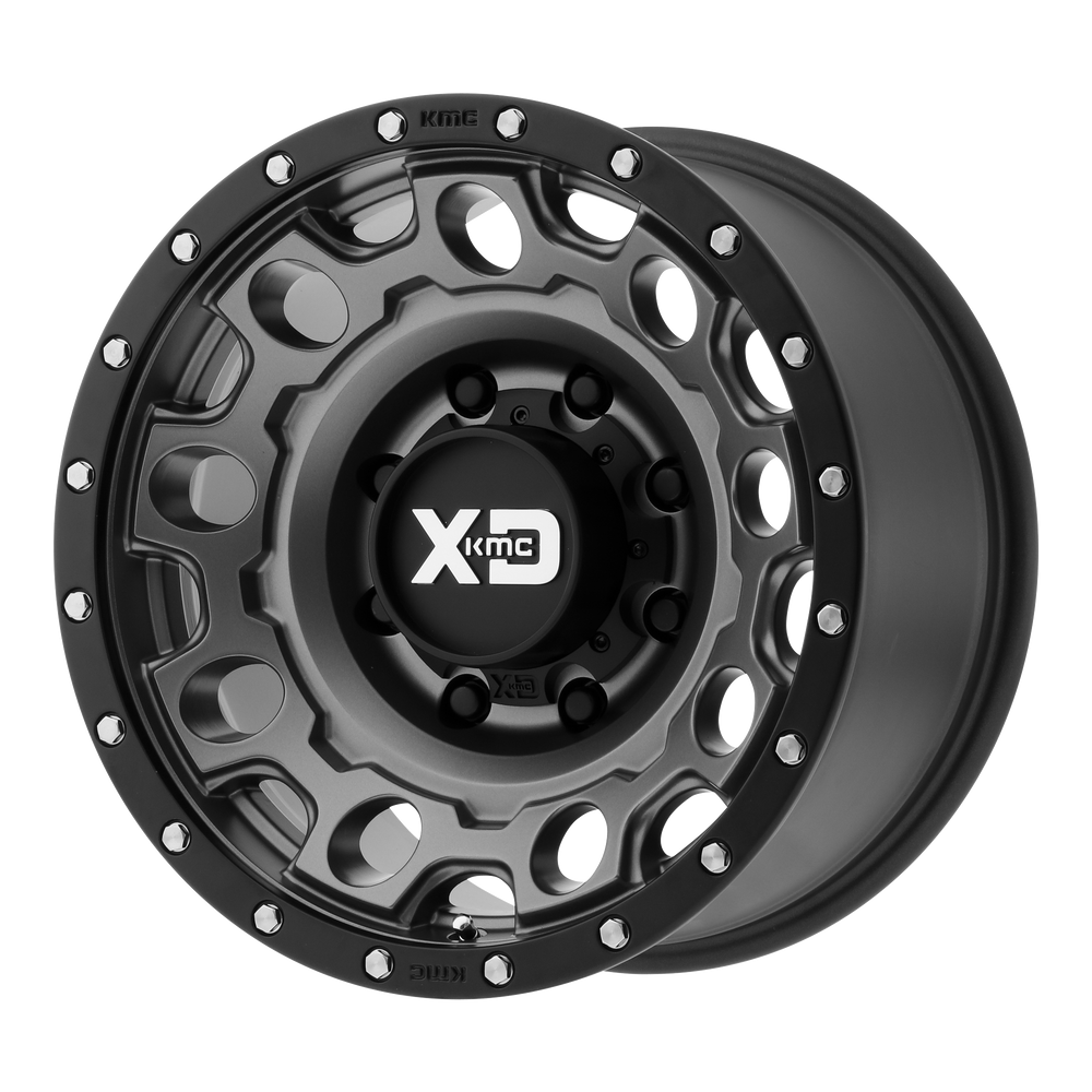 XD129 17X9 8X6.5 M-GRY BLK-RING -12MM