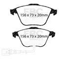 EBC Racing 06-12 Audi S3 (8P) 2.0T (PR-1LK) RP-1 Race Front Brake Pads