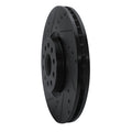 R1 18-25 Volkswagen ATLAS Front Left Drilled & Slotted Black Brake Rotor