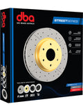 DBA 01-05 Toyota RAV4 Front Drilled & Slotted Street Series Rotor