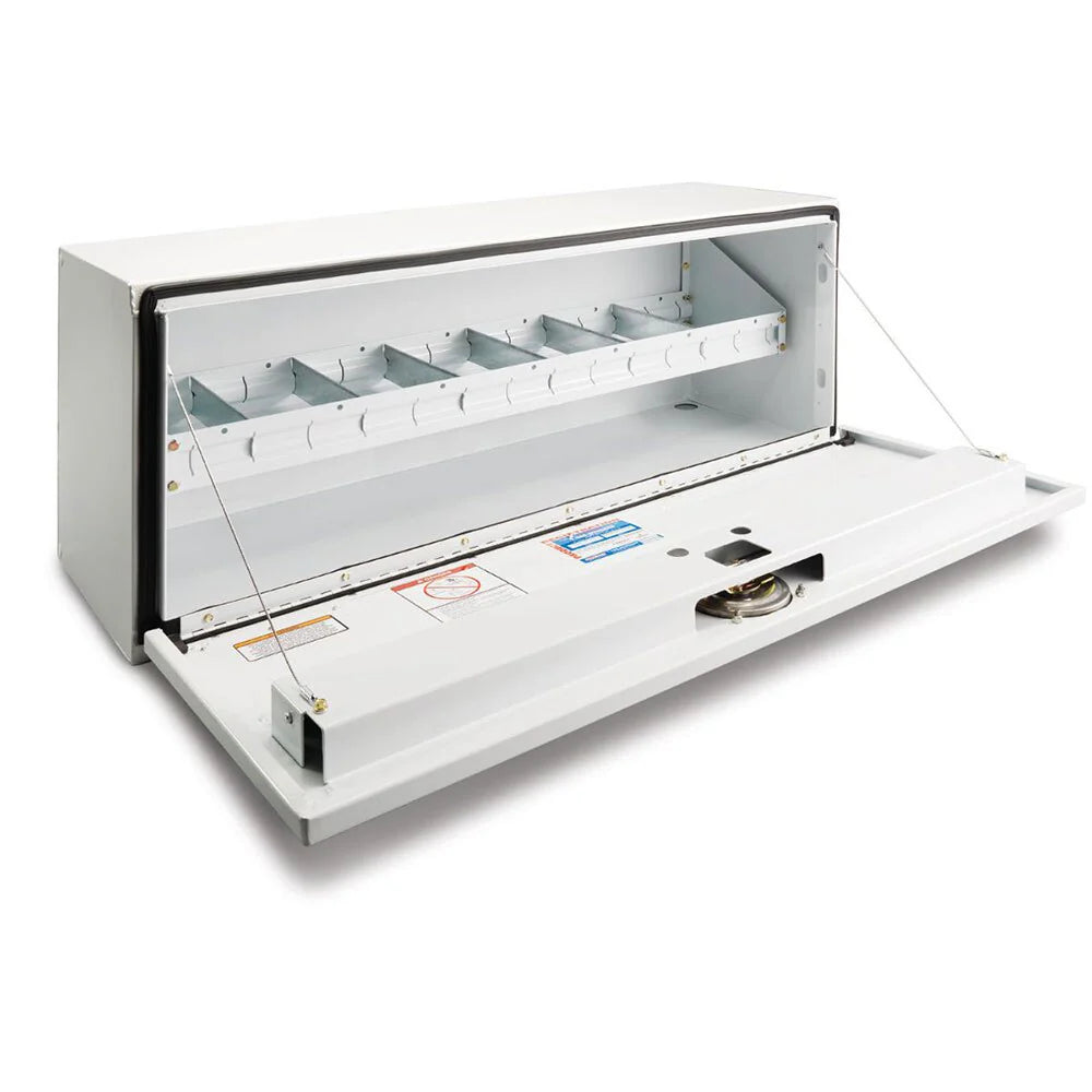 ACCESSORY PARTS CABINET TRAY STEEL 16GA 41.5X 3.5 X 9.5IN FOR HISIDE/SUPERSIDE BOXES WHITE FINIS