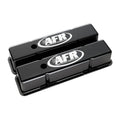 SBC Tall Alum Valve Cvr Black w/AFR Logo