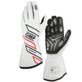 OMP ONE-S GLOVES my2025 FIA 8856-2018 WHITE SZ XS