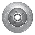 R1 90-02 Chevrolet ASTRO Front Left Drilled & Slotted Silver Brake Rotor