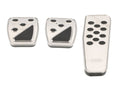 JL/JT Brushed Pedal Pads - Manual Transmission