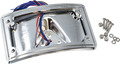 Letric Lighting Perfect Plate Light Chrome Curved License Plate Frame - Universal