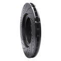R1 04-11 Cadillac CTS Front Right Drilled & Slotted Black Brake Rotor