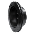 R1 99-07 Ford E-250 Econoline Rear Left Drilled & Slotted Black Brake Rotor